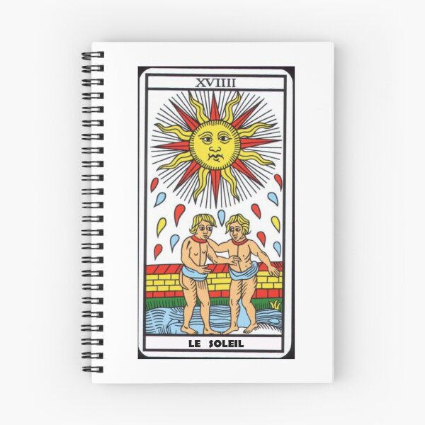 Item preview, Tarot Marseille The Sun card Medieval Art designed and sold by MontseAM.