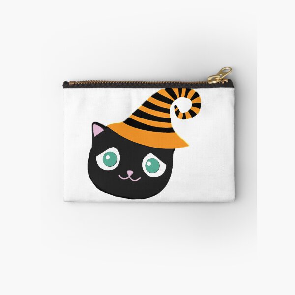 Item preview, Black Cat with Sad Eyes and Whimsical Hat designed and sold by Swigalicious.
