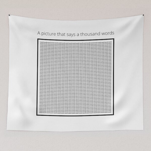 Item preview, A picture that says a thousand words designed and sold by The Agreeable Raven.