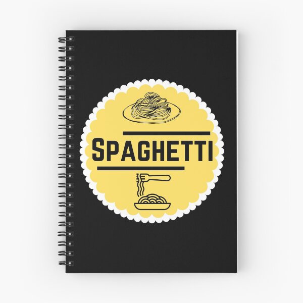 Item preview, Spaghetti - Yellow Food Container Label  designed and sold by LabelStore.
