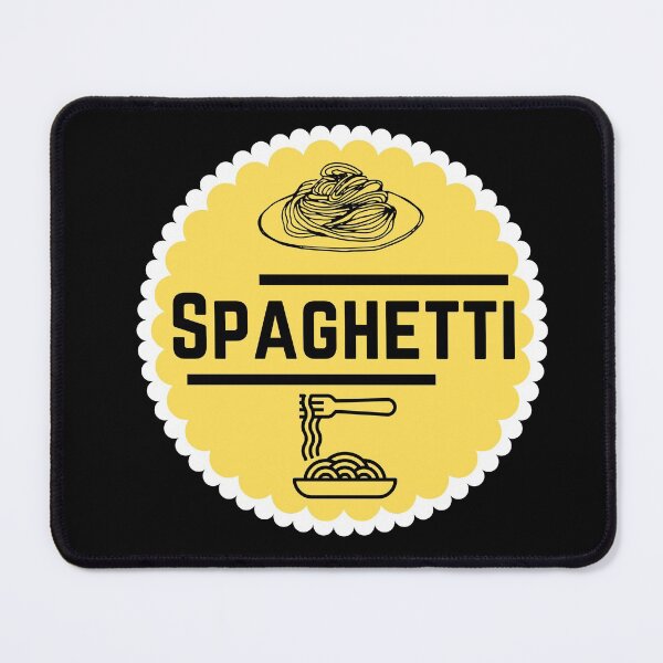 Item preview, Spaghetti - Yellow Food Container Label  designed and sold by LabelStore.