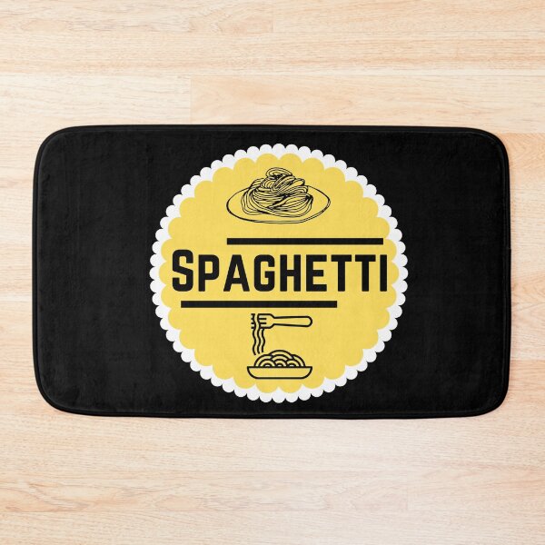 Item preview, Spaghetti - Yellow Food Container Label  designed and sold by LabelStore.
