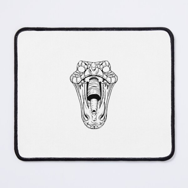 Item preview, snake viper bite head graphic design black designed and sold by Avicularious.