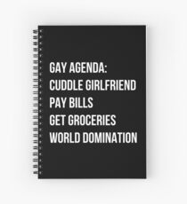 Gay Agenda Spiral Notebook
