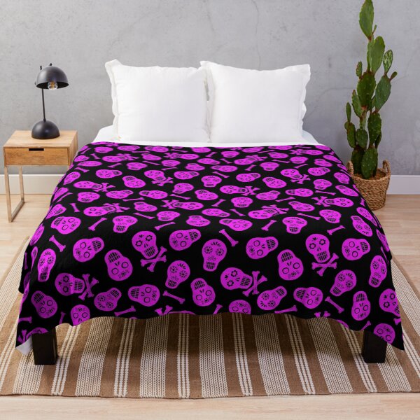 Item preview, Dia de los Muertos Pink Paper Skulls Pattern designed and sold by ArtVixen.