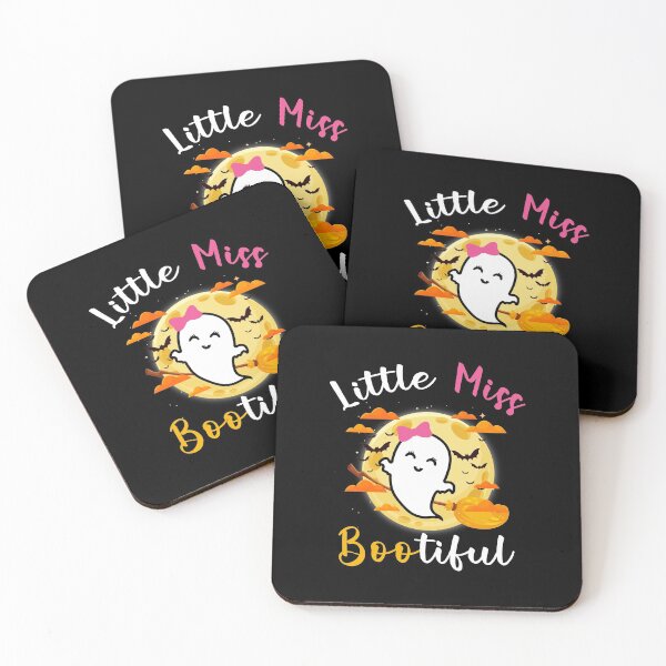 Item preview, Little Miss Boo-tiful Halloween Cute Moon and Broom Funny Halloween women gifts designed and sold by biigshow.