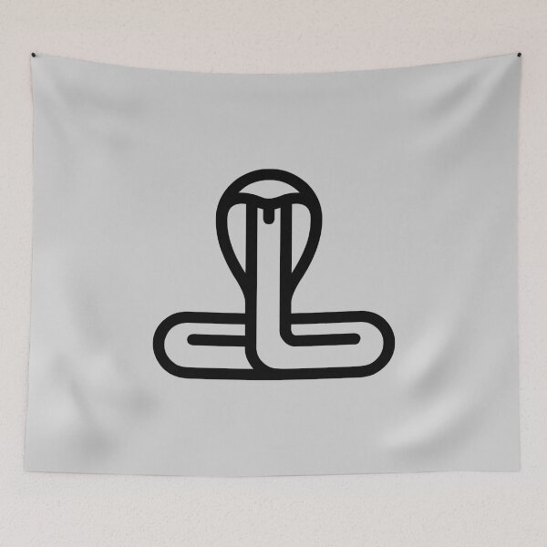 Item preview, Minimalist snake cobra graphic design black designed and sold by Avicularious.