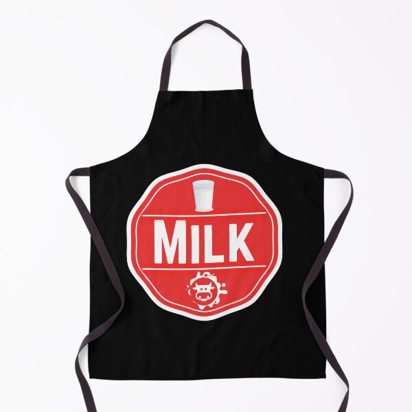 Item preview, Milk- Red Food Container Label  designed and sold by LabelStore.