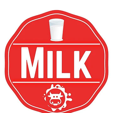 Artwork thumbnail, Milk- Red Food Container Label by LabelStore