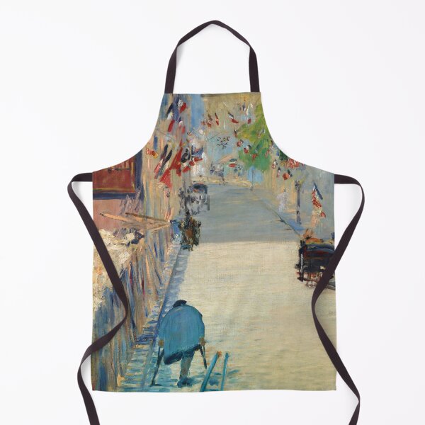 Item preview, Oil Painting The Rue Mosnier with Flags (1878) by Edouard Manet designed and sold by Designedbysm.
