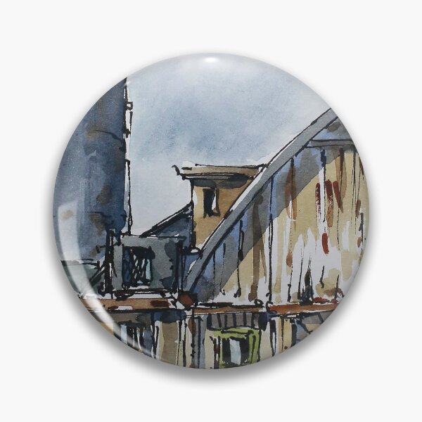 Item preview, Barn winter scene watercolor by Nil Rocha designed and sold by NilRochaArt.