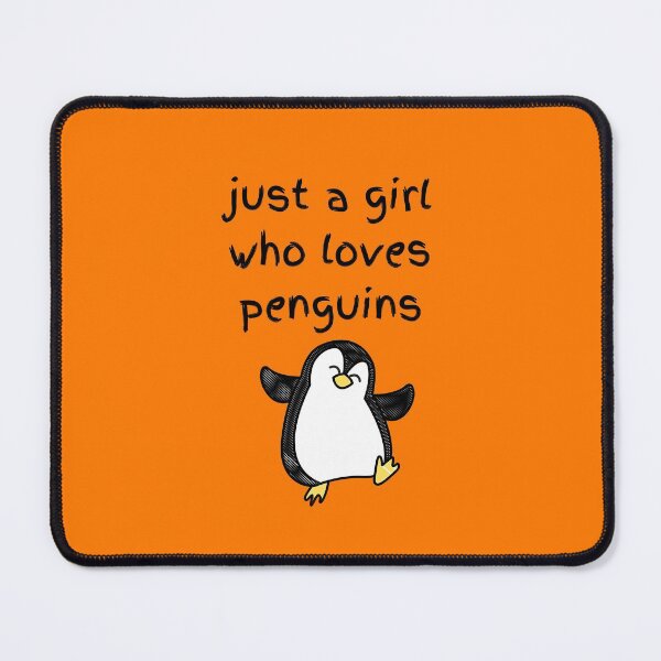 Item preview, just a girl who loves penguins designed and sold by travelnerd.