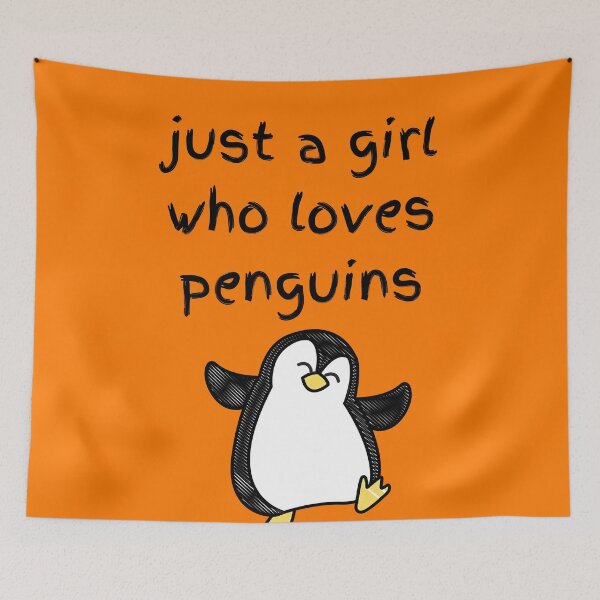 Item preview, just a girl who loves penguins designed and sold by travelnerd.