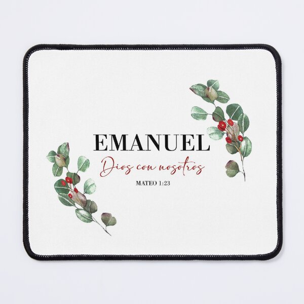 Item preview, Emanuel Dios con nosotros, Spanish Christmas Bible Verse designed and sold by latiendadearyam.