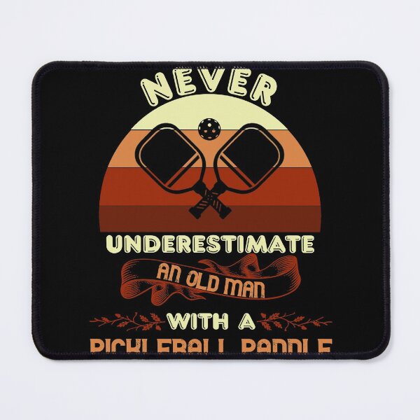 Item preview, Never Underestimate an Old Man With a Pickleball Paddle designed and sold by Hapoel.