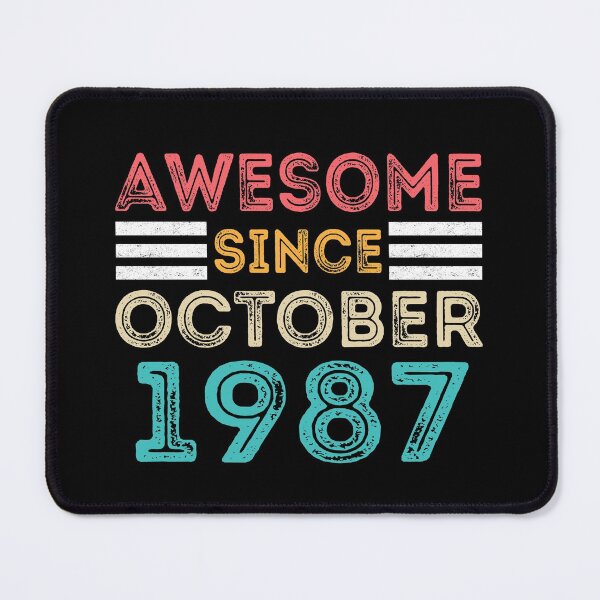 Item preview, Retro Vintage 33rd Birthday - Awesome Since October 1987 designed and sold by meedTee.