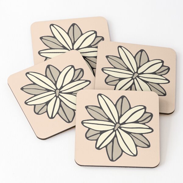 Item preview, BLOOM BIG BOHO FLORAL in NEUTRALS AND BLACK - UnBlink Studio by Jackie Tahara designed and sold by Jackie Tahara of UnBlink Studio.