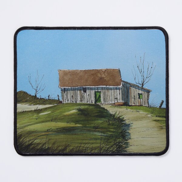 Item preview, Barn line and wash watercolor by Nil Rocha art designed and sold by NilRochaArt.