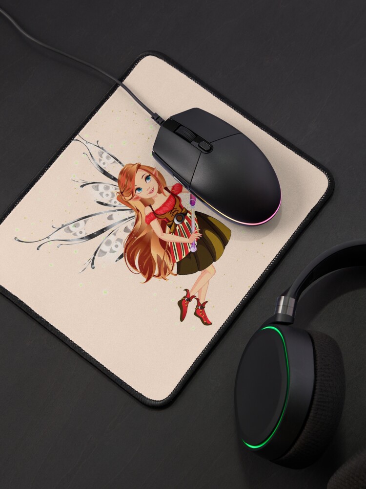 Thumbnail 4 of 5, Mouse Pad, Felicia The Magical Fairy Book Club Fairy Creating A New Book™ designed and sold by TeelieTurner.