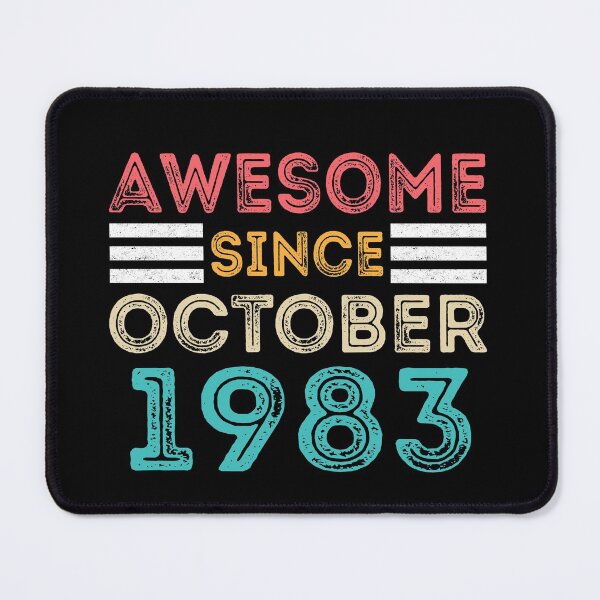 Item preview, Retro Vintage 37th Birthday - Awesome Since October 1983 designed and sold by meedTee.