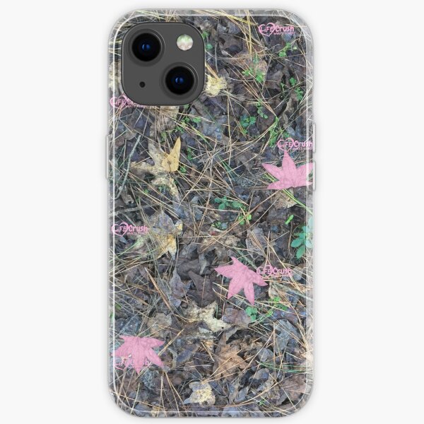 Ladies Camo, Ladies Camouflage, Womens Realistic Camo with Pink iPhone Soft Case