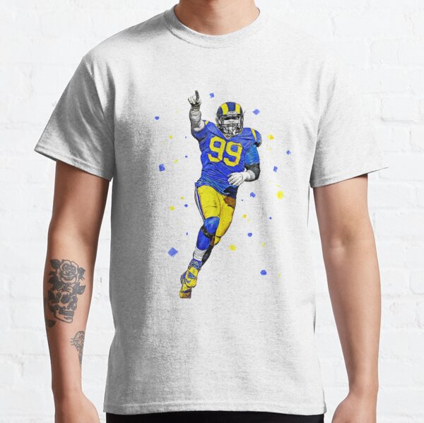 Men's Nike Aaron Donald White Los Angeles Rams Name & Number T-Shirt 