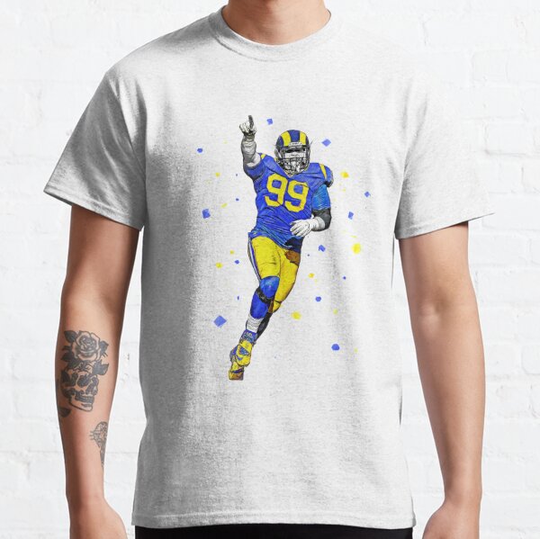 Kids Aaron Donald #99 Jersey Style Rams Fan Jersey T-shirt PINK