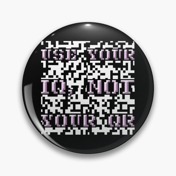 Item preview, Use Your IQ, Not Your QR, QR Code, Retro 8 Bit Graphic designed and sold by GO SHIRT-TEE.