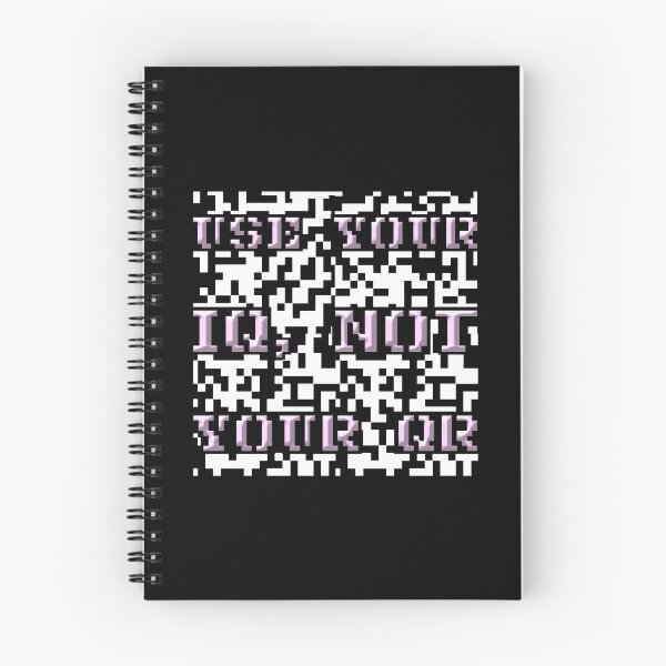 Item preview, Use Your IQ, Not Your QR, QR Code, Retro 8 Bit Graphic designed and sold by GO SHIRT-TEE.