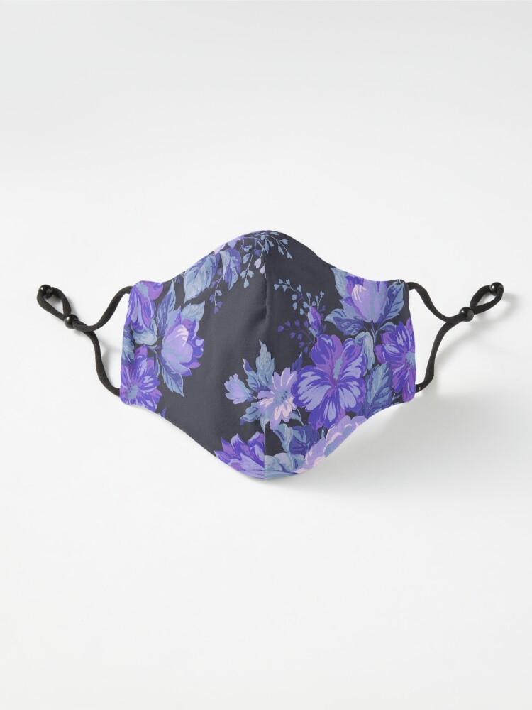 Alternate view of Midnight Floral Pattern Mask