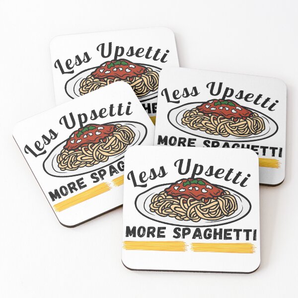 Item preview, Less upsetti more spaghetti designed and sold by ronaldsonou.