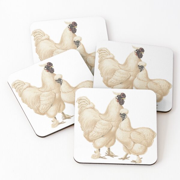 Item preview, White Silkies Bantams - World of chicken designed and sold by Myōhō Print Co..