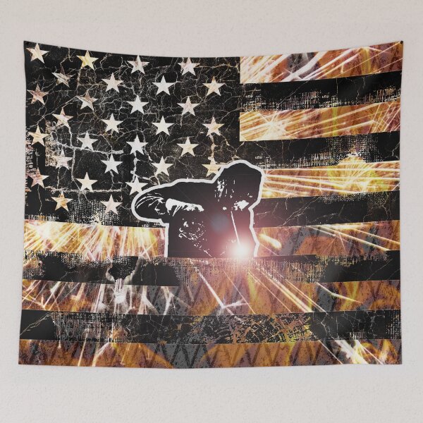 Item preview, Welding Flag Sparks and Flames designed and sold by Jared Davies.