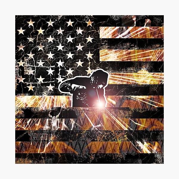 Item preview, Welding Flag Sparks and Flames designed and sold by Jared Davies.