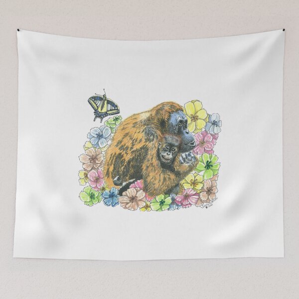 Item preview, Orangutang Mother and Baby designed and sold by ArtbyTerrieD.