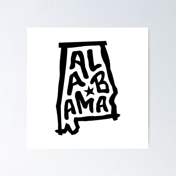 Item preview, Alabama Shape & Letters designed and sold by Trevor Kinkade.