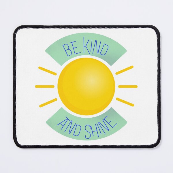 Item preview, Be Kind And Shine Sticker Design | Blue Letters designed and sold by Rainbows Rock.