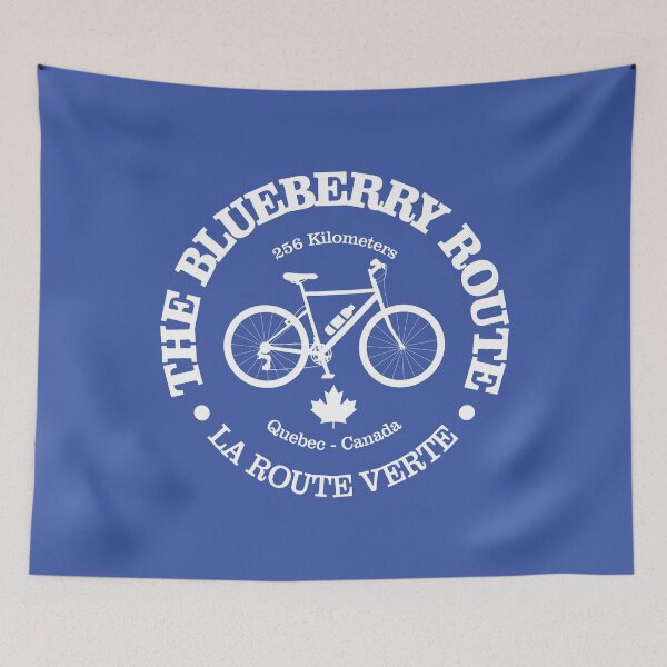 Item preview, Blueberry Route (cycling) designed and sold by curranmorgan.