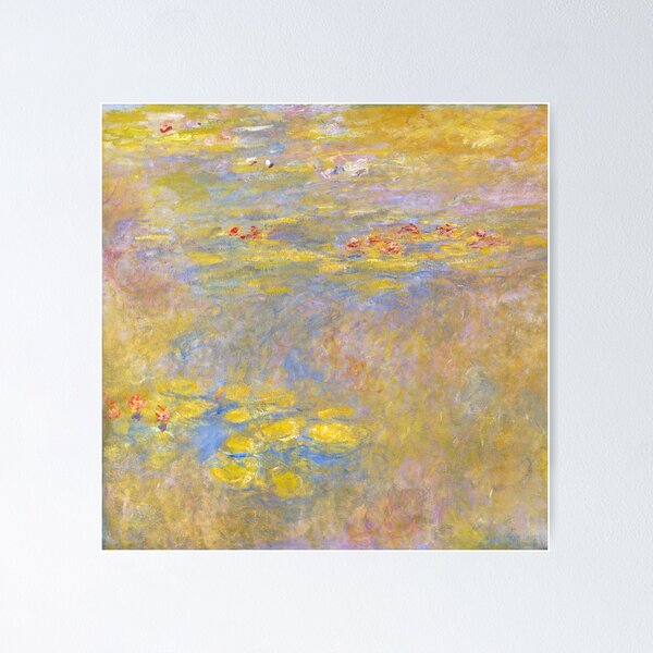 Item preview, Water Lilies Yellow Nirvana Monet Fine Art designed and sold by Vicky Brago-Mitchell®.
