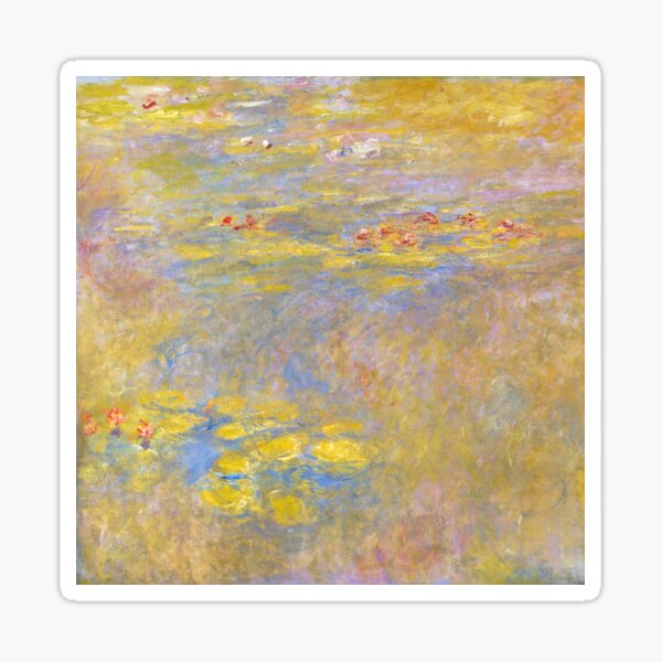 Item preview, Water Lilies Yellow Nirvana Monet Fine Art designed and sold by Vicky Brago-Mitchell®.