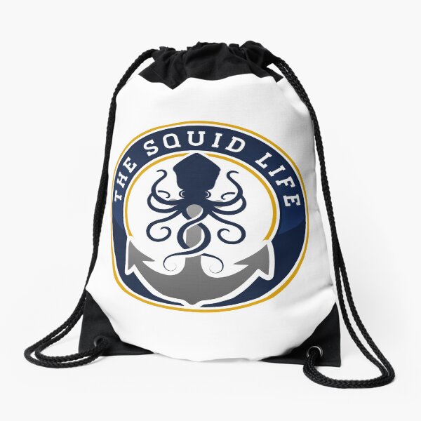 The Squid Life Drawstring Bag