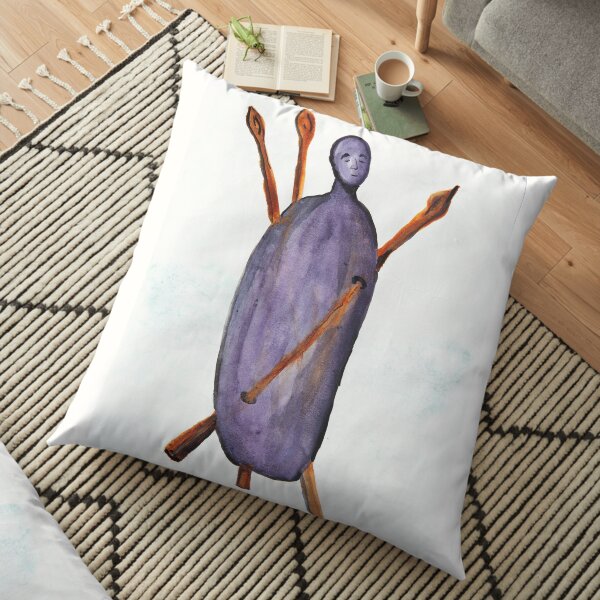 Three of Swords Floor Pillow