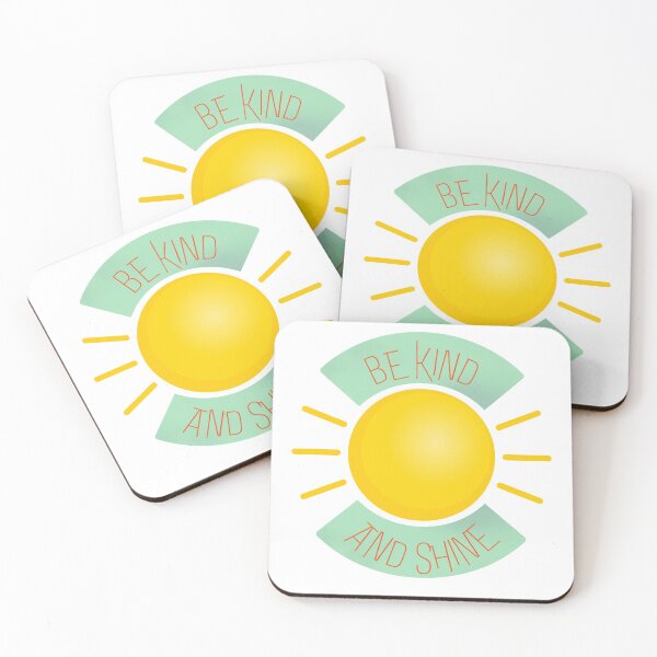 Item preview, Be Kind And Shine Sticker Design | Orange Letters designed and sold by Rainbows Rock.