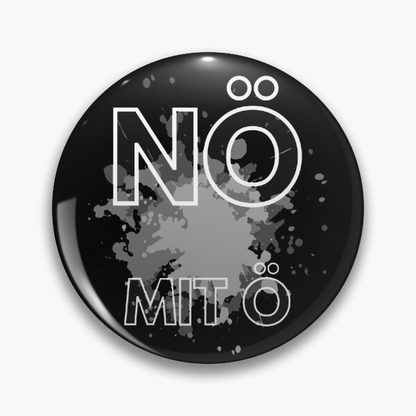 Item preview, NÖ MIT Ö // Just No // Black and White // Statement Text Design designed and sold by ONLY-E-DE.