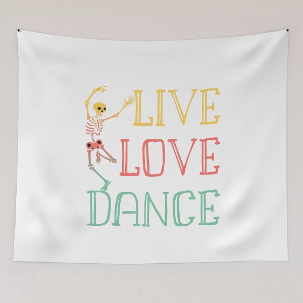Item preview, Funny Live Love Dance Dancing Skeleton Dancer dance crew designed and sold by Dream-bubble.