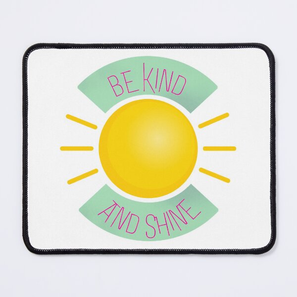 Item preview, Be Kind And Shine Sticker Design | Pink Letters designed and sold by Rainbows Rock.