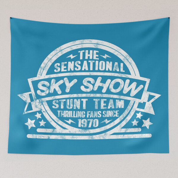 Item preview, 1970 - The Sensational Sky Show (Blue - Worn) designed and sold by Justin Ellis.