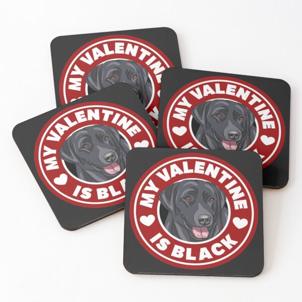 Item preview, Black Labrador Retriever Valentine designed and sold by StarcyWol.