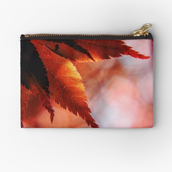 Japanese Maple Leaves Zipper Pouch