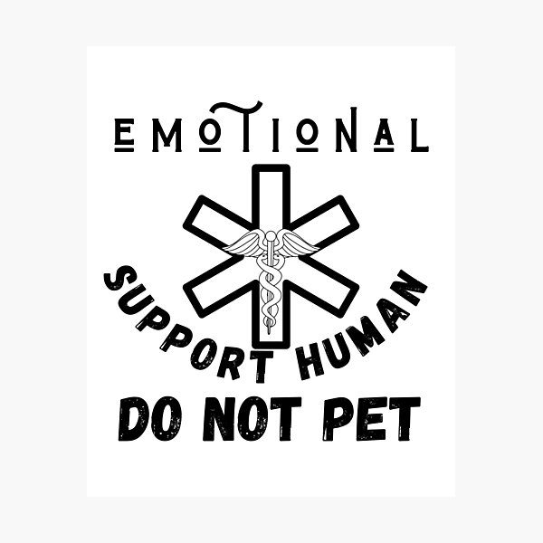 Item preview, emotional support human do not pet designed and sold by ronaldsonou.